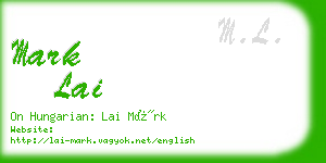 mark lai business card